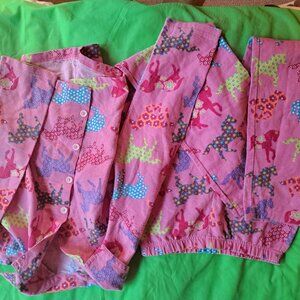 Garnet Hill PJ set Horse Print, Size 10, Kids
